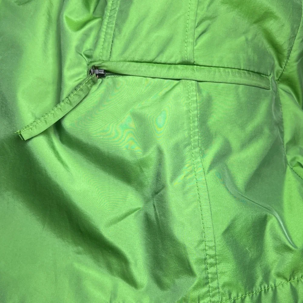 St Emile Sz 10 Green Nylon Lightweight Front Button Jacket Blazer
